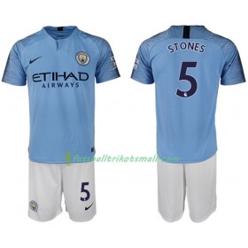 Fußballtrikots Manchester City STONES 5 Kinder 2018-2019 Kurzarm Heimtrikotsatz kaufen